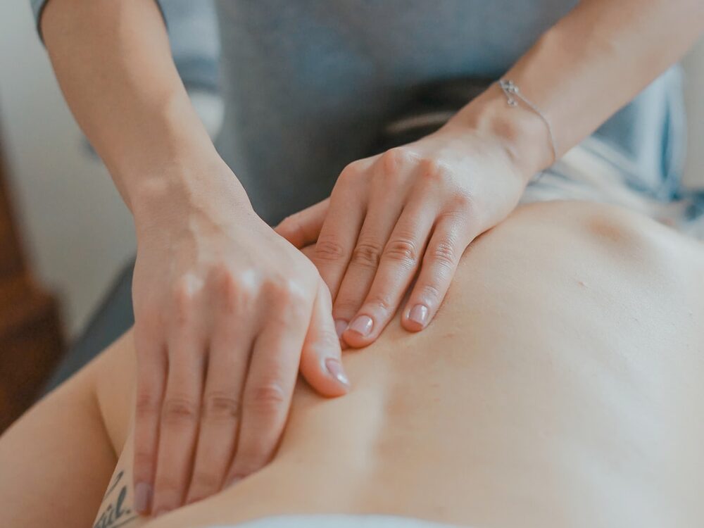 A relaxing full-body massage session
